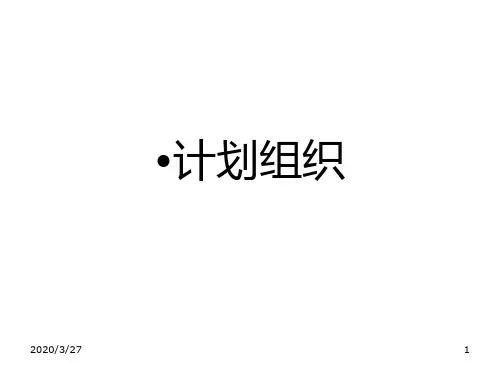 公务员面试技巧——计划组织类PPT课件