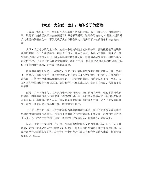 《大卫·戈尔的一生》：知识分子的悲歌