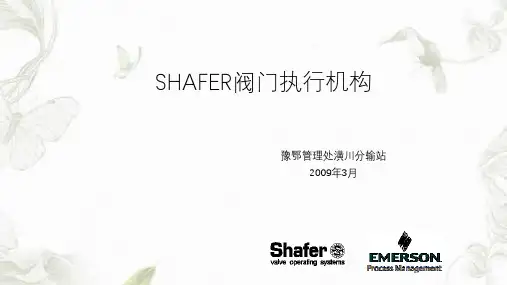 SHAFER气液联动阀执行机构学习课件