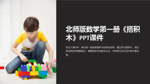 北师版数学第一册《搭积木》课件