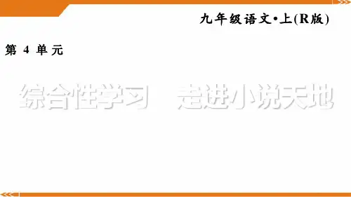 人教版语文九年级上册综合性学习 走进小说天地-课件