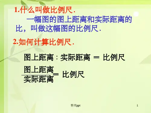 《比例尺的应用》PPT课件