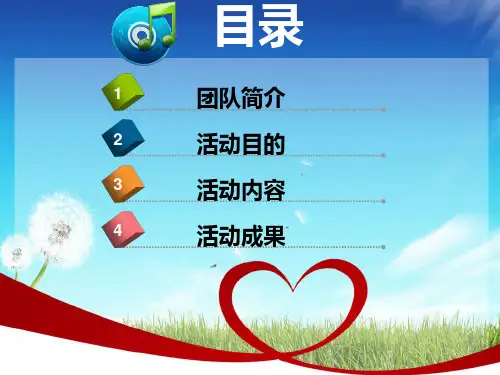 启明星支教团-30页PPT资料