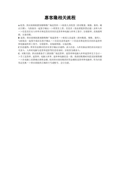 超市收货流程