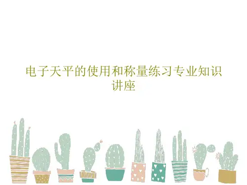 电子天平的使用和称量练习专业知识讲座PPT文档22页