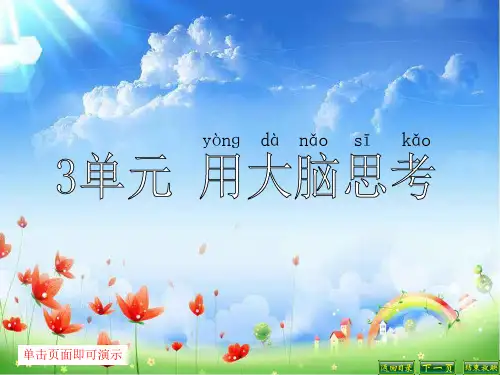 苏教版苏小学科学一年级上册《7.做个小侦探》课件