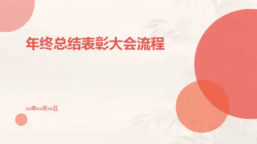年终总结表彰大会流程PPT