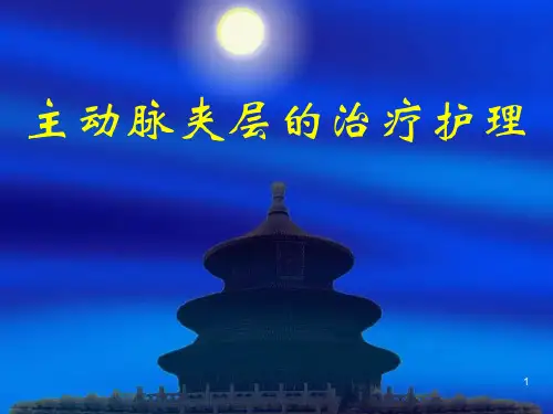 主动脉夹层的治疗和护理  ppt课件