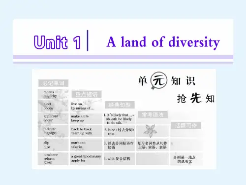 高二英语人教版选修八课件Unit1SectionⅠ