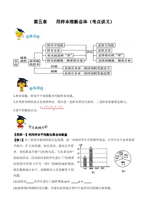 第五章《用样本推断总体》复习讲义(解析版)