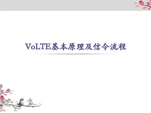 VoLTE基本原理及信令流程