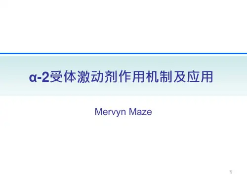 α2受体激动剂作用机制及应用资料课件