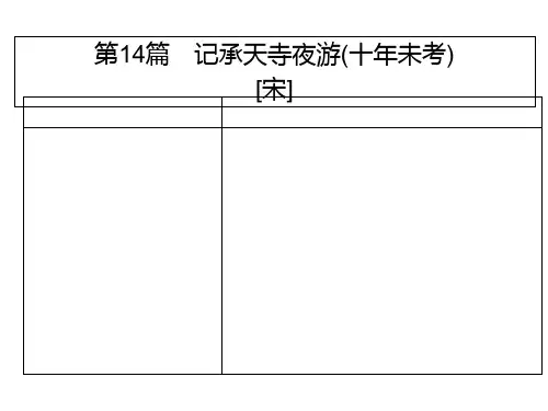 人教部编版语文《记承天寺夜游》公开课课件1