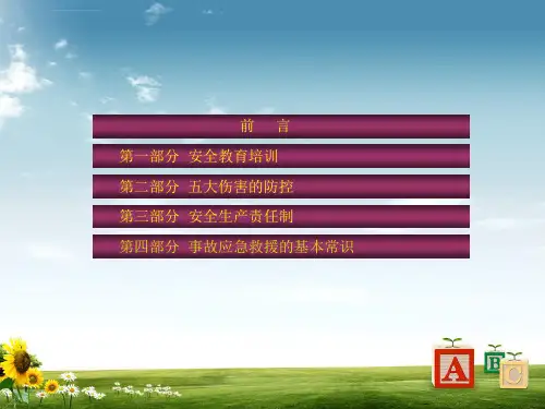 施工现场安全管理知识讲座ppt课件