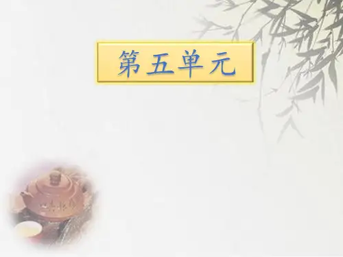 苏教版五年级下册语文第五单元期末知识汇总课件 (共17张PPT)