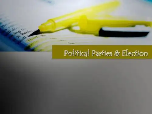Election And Political Parties英国的政党和选举