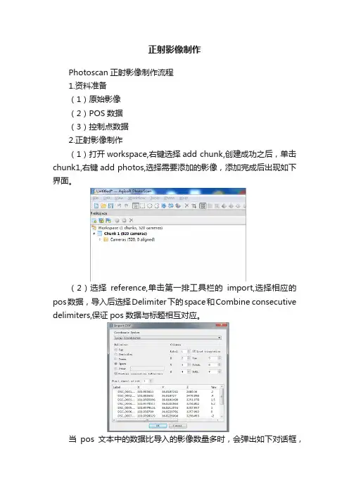 正射影像制作
