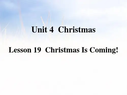 冀教版六年级英语上册 (Christmas Is Coming!)Christmas 新课件