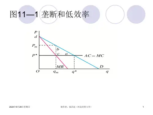 高鸿业西方经济学-第11章市场失灵和微观经济政策dmqo.pptx