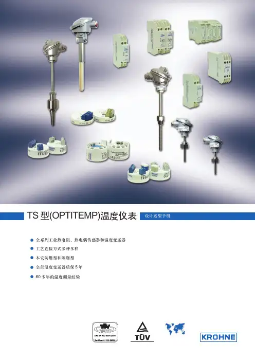KROHNE 温度仪表选型手册