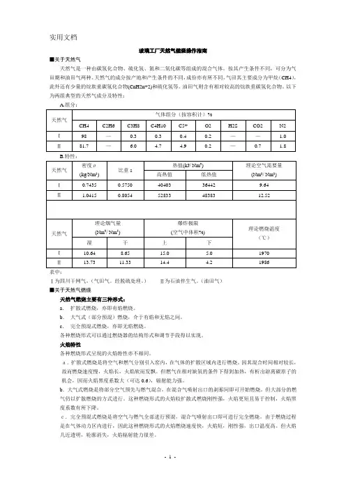 天然气操作手册 (1)