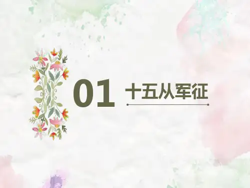 《十五从军征》PPT课文课件