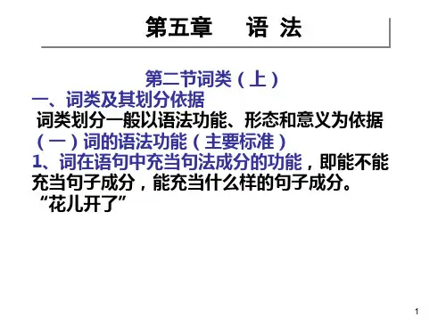 现代汉语词类(上)ppt课件