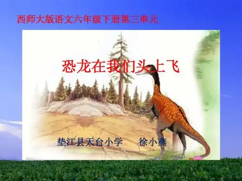 《恐龙在我们头上飞》教学课件