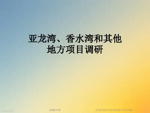 亚龙湾香水湾和其他地方项目调研