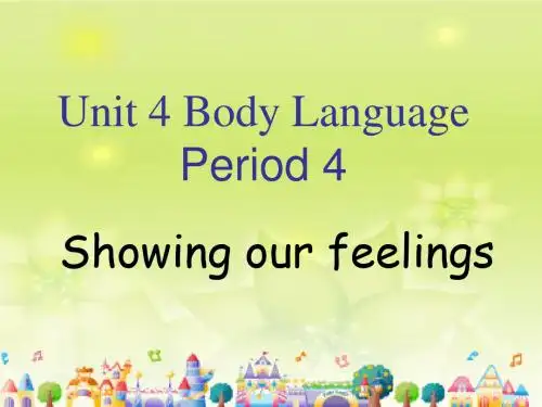 人教高中英语必修4Unit4Period 4 课件(共20张PPT)