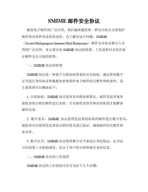 SMIME邮件安全协议