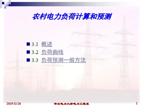 偏远地区农村电网负荷说明