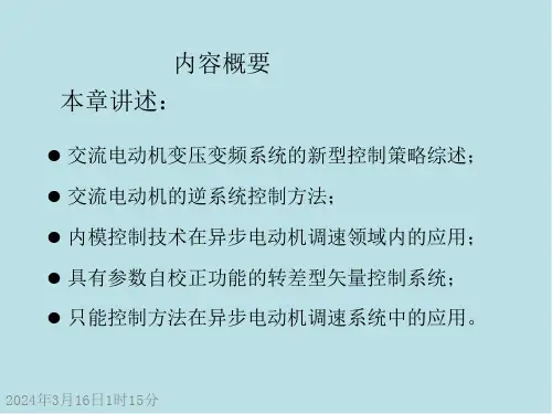 现代交流电机控制技术C10交流电机的先进控制技术课件