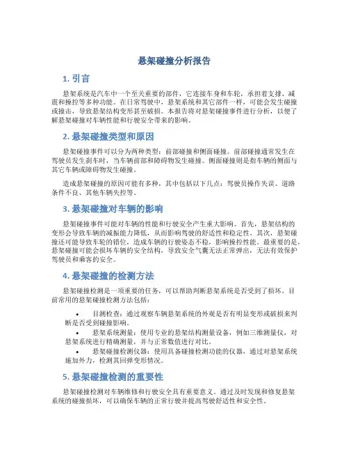 悬架碰撞分析报告