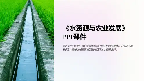 《水资源与农业发展》课件