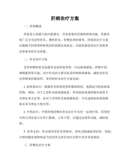 肝病治疗方案