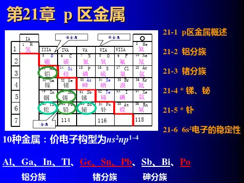 21 第21章 p区金属