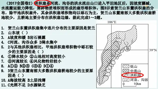 流水沉积地貌——以山麓冲积扇为例-完整版PPT课件