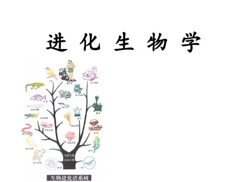 进化生物学绪论PPT 共59页