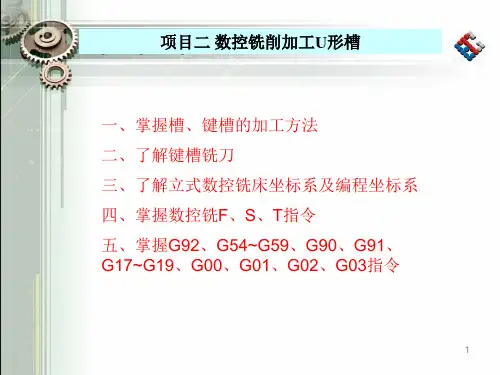 铣U形槽ppt课件