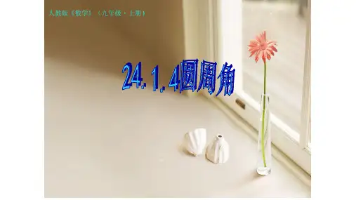 人教版初中数学九年级上册圆周角课件