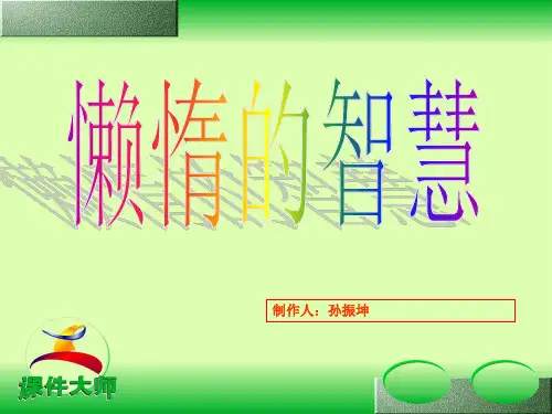 《懒惰的智慧》书籍