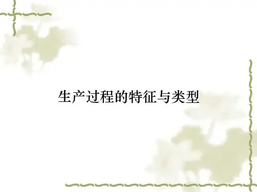 生产过程的特征与类型