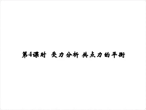 受力分析平衡问题PPT课件