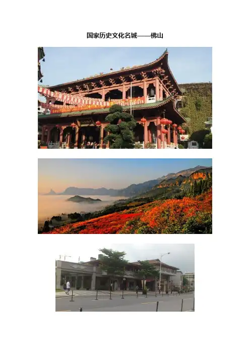国家历史文化名城——佛山