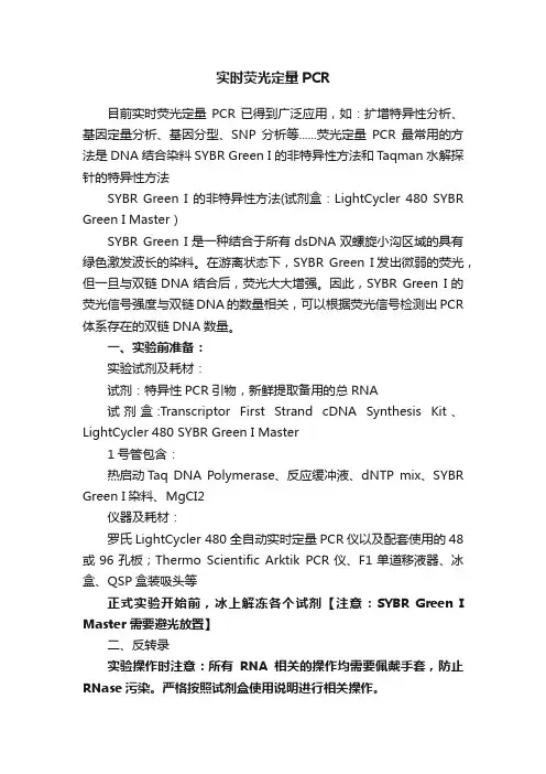 实时荧光定量PCR