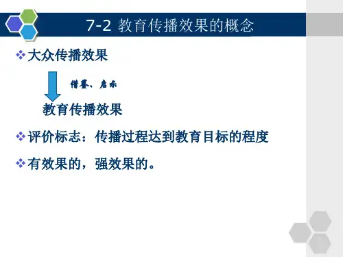 教育传播效果的概念