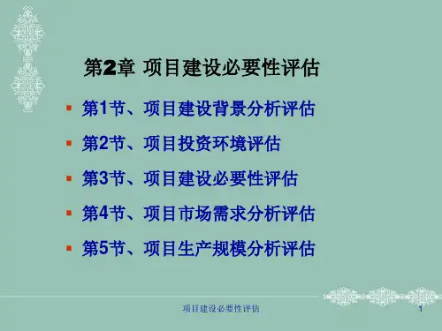 项目建设必要性评估课件