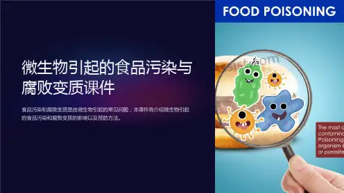 微生物引起的食品污染与腐败变质课件