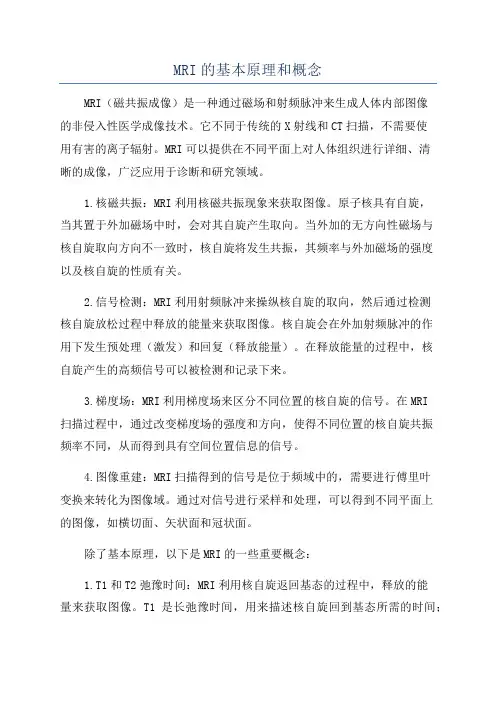 MRI的基本原理和概念